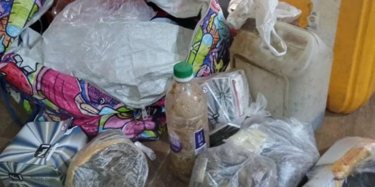 A man and two women paraded with illicit drugs in delta