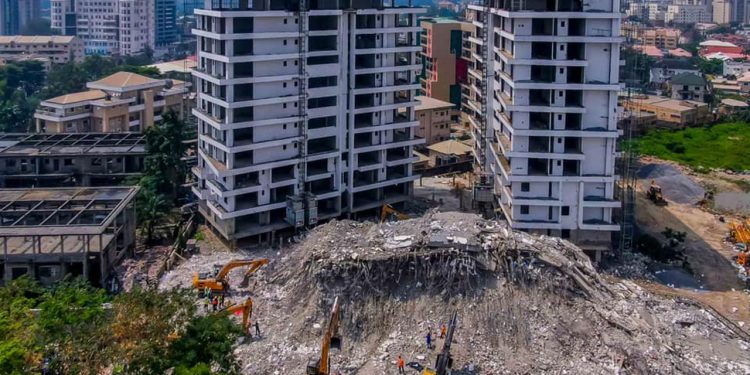 Lagos takes over land where 21-storey building collapsed, says no compensation