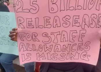 National Assembly Staffers protest unpaid salaries…