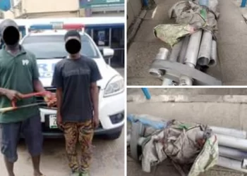 Two suspected vandals arrested in Lagos