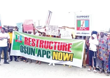 Osun APC members protest, demand chairman’s sacking