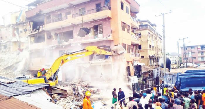 Four killed, one rescued in Lagos collapsed building