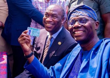 Sanwo-Olu collects reprinted PVC as INEC begins distribution