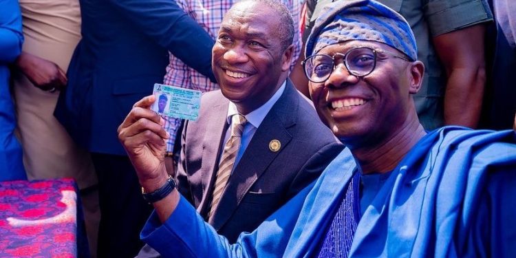 Sanwo-Olu collects reprinted PVC as INEC begins distribution