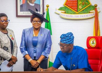 Gov Makinde Swears In Justice Yerima As Oyo Acting CJ