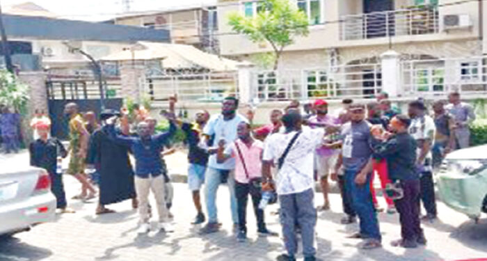 Youths protest inability to vote in Lagos