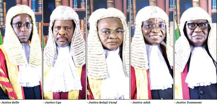 Presidential poll: Five justices sitting on Atiku, Obi’s petitions against Tinubu