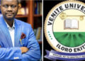 VENITE UNIVERSITY STRIKES “ACADEMIC GOLD” WITH DR OLAYINKA’S APPOINTMENT
