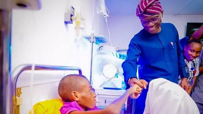 Governor Sanwo-Olu Takes Charge of Medical Care for Boy with Missing Intestines at LASUTH