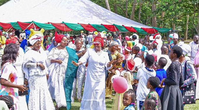 Oyo First Lady, Mrs. Tamunominini Makinde, Hosts Joyful Christmas Party for Children Across the State
