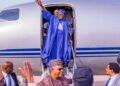 President Bola Tinubu Returns to Abuja After UN Climate Change Conference in Dubai