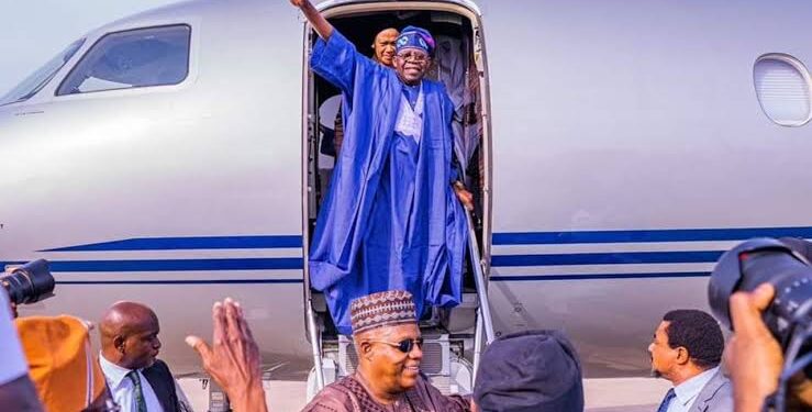 President Bola Tinubu Returns to Abuja After UN Climate Change Conference in Dubai