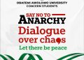 OAU Students Rise Against National Protest, Canvass Dialogue, Peace