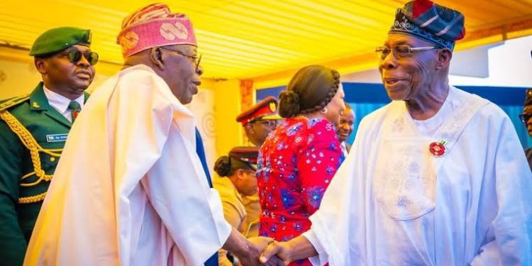 YOU ARE AN AMBASSADOR OF GLOBAL PEACE AND A TROUBLESHOOTER – TINUBU TO OBASANJO @ 88